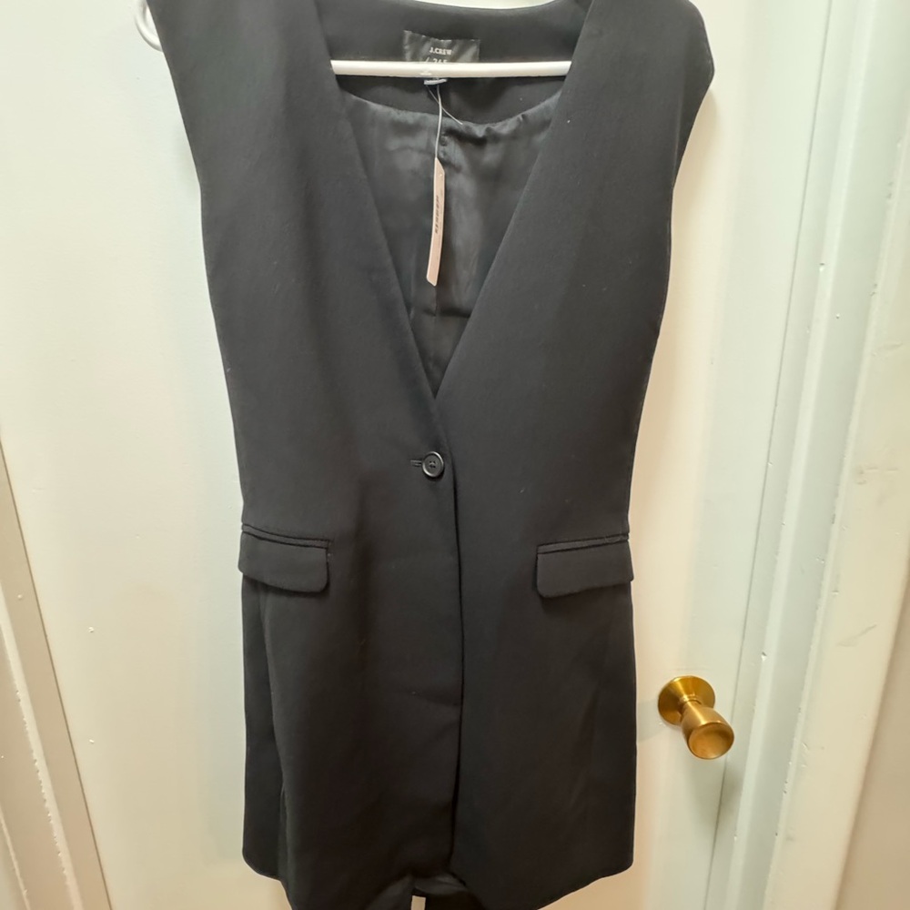 J. Crew Charcoal Sleeveless Vest